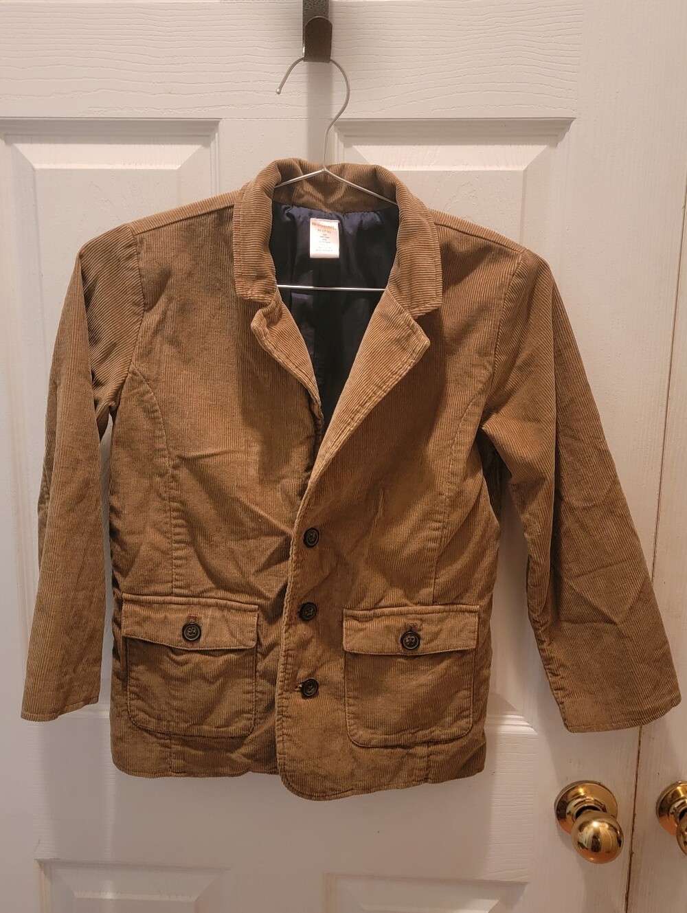 Gymboree Boys Tan Corduroy Jacket Blazer - Size M (7-8) Classic Preppy